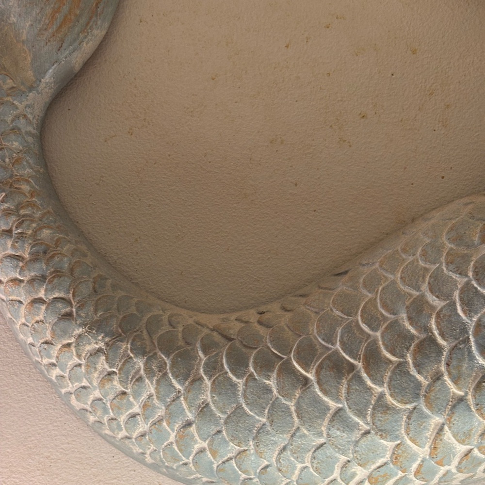 Huge MERMAID SCULPTURE 25x10 with pearls starfish jewelry - Picture 8 of 16
